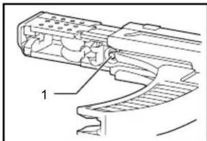 MAKITA DFR550 - Retrait de la bande porte-vis - 2