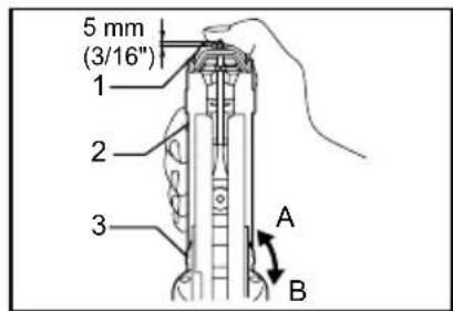 MAKITA DFR550 - Réglage de la profondeur de vissage - 1