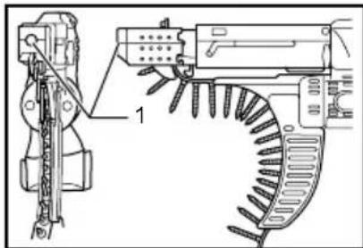 MAKITA DFR550 - Installing screw strip - 2