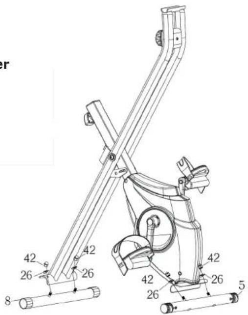 Klarfit Azura 10030579 - Step 2: Install the front and rear stabilizer - 1