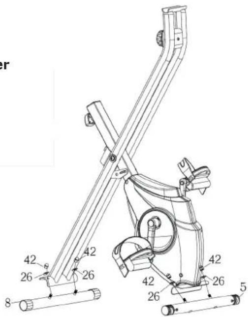 Klarfit Azura 10030577 - Step 2: Install the front and rear stabilizer - 1