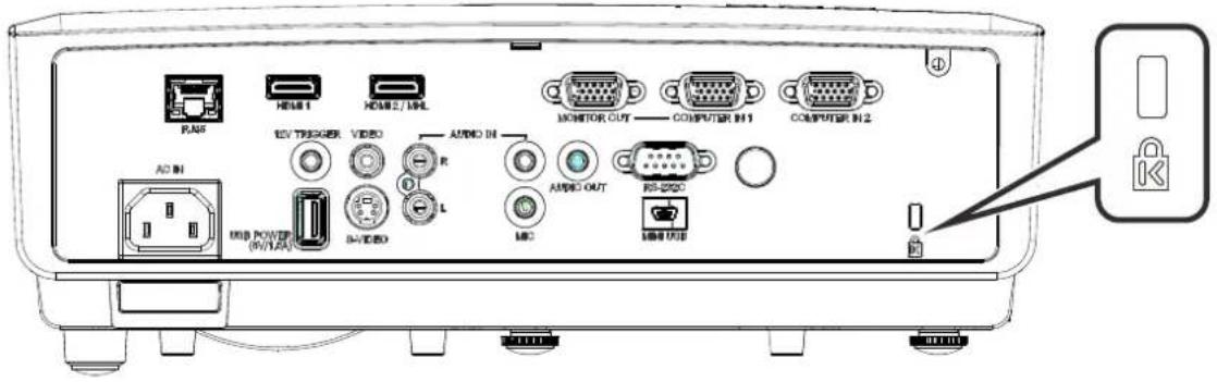 CANON LVHD420 - Using the verrouillage Kensington - 1