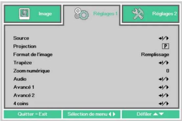 CANON LVHD420 - Menu Réglages 1 - 1