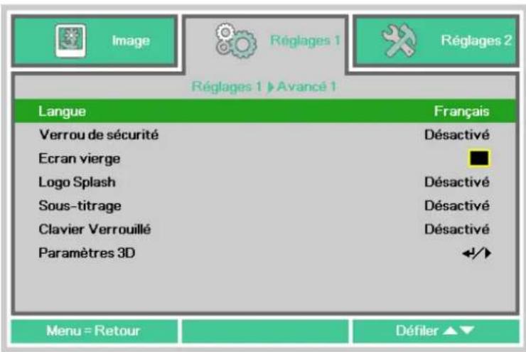 CANON LVHD420 - Réglage de la langue OSD - 2