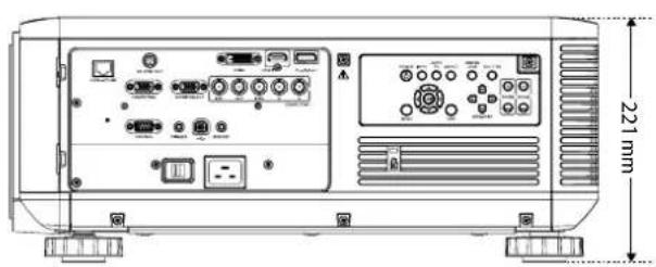 CANON LXMU700 - Dimensions du Projecteur - 3