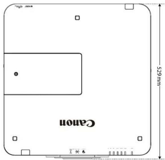 CANON LXMU700 - Dimensions du Projecteur - 1