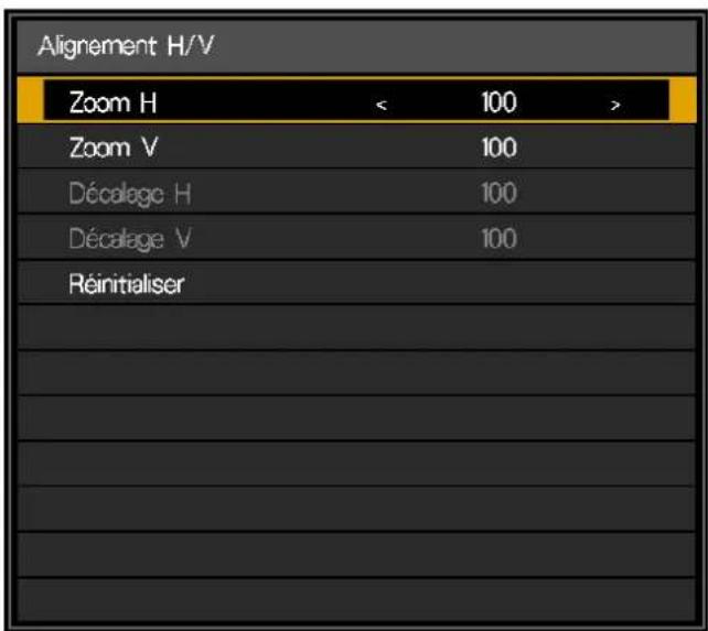 CANON LXMU700 - Menu Alignment H/V - 1