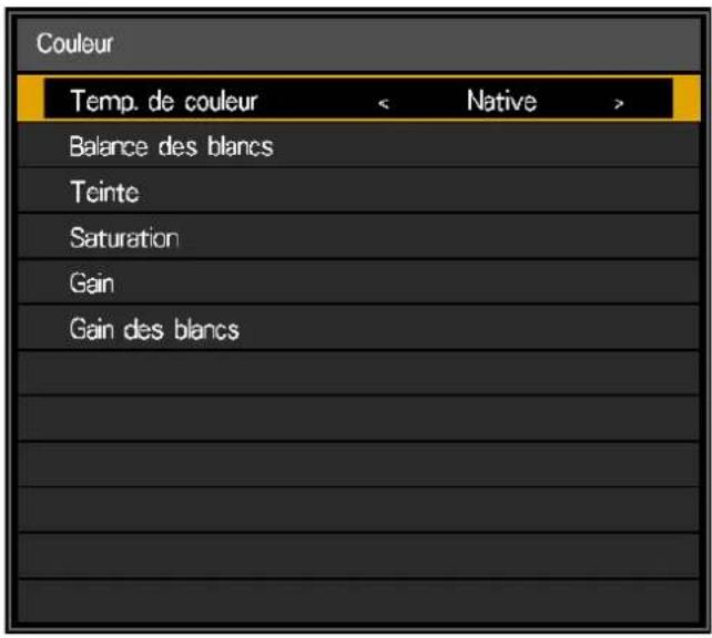 CANON LXMU700 - Menu Couleur - 1