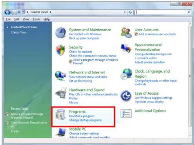 CANON LXMU700 - Comment activer TELNET avec Windows VISTA / 7 - 1