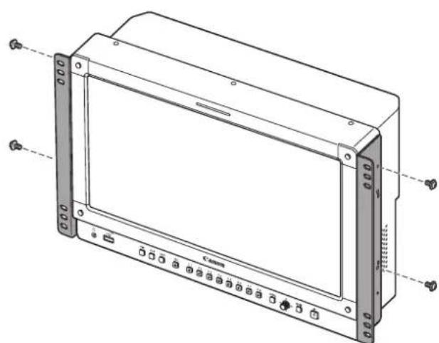 CANON DPV1710 - Fixation d'un support de fixation au monieur video. - 1