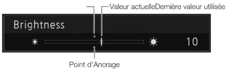 CANON DPV2421 - Enregistrement temporaire des paramètres (réglage du point d'ancrage) - 1