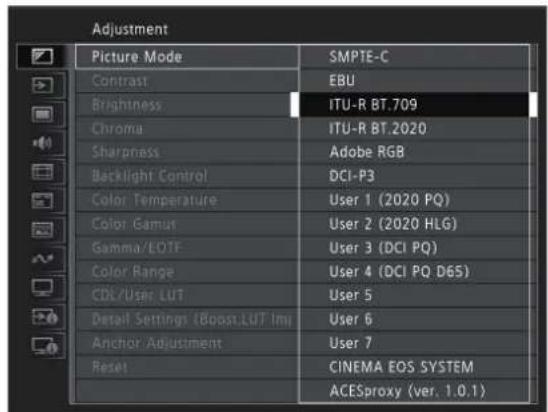 CANON DPV2411 - Fonctionnement du moniteur vidéo - 2