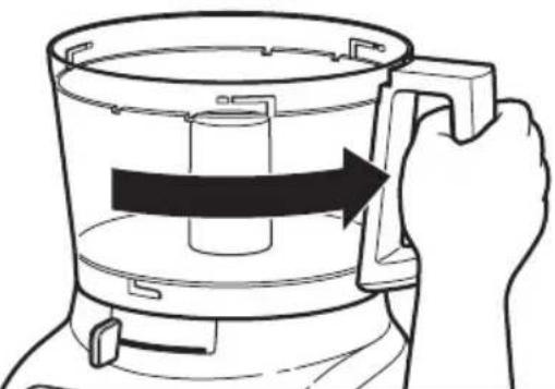 KITCHENAID KFP0933OB - Attaching the work bowl - 2