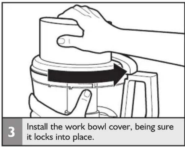KITCHENAID KFP0933OB - Installing the multipurpose blade - 3