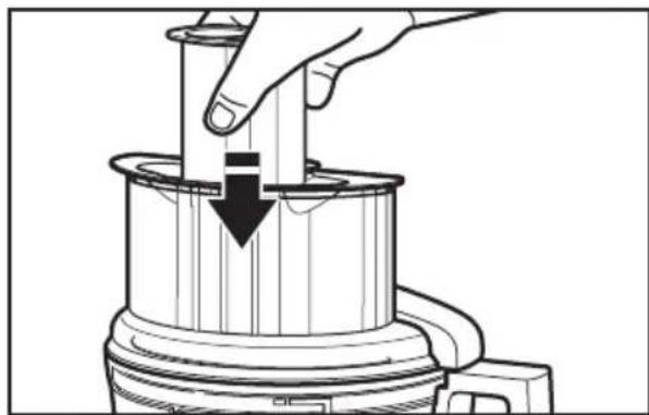 KITCHENAID KFP0933OB - Utilisation de la goulotte d'alimentation 3-en-1 - 2
