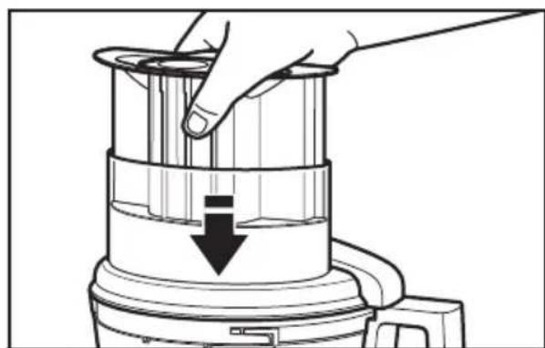 KITCHENAID KFP0933OB - como sujarar la tapa del tzón de trabajo - 2