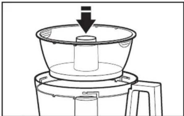 KITCHENAID KFP0933OB - Installing the mini-bowl and mini-blade - 1