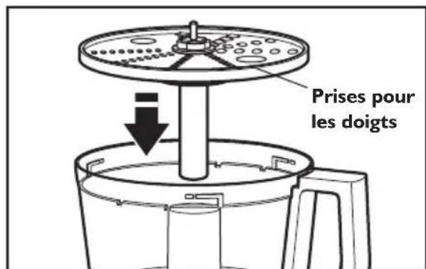 KITCHENAID KFP0933OB - Assemblage de la rape réversible ou de la disque à frites - 2