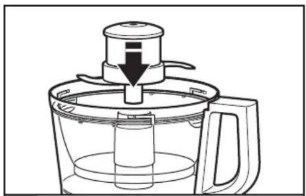 KITCHENAID KFP0933OB - Cómo instalar el minitazón y la minicuchilla - 2