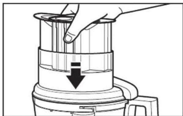 KITCHENAID KFP0933OB - Attaching the work bowl cover - 2