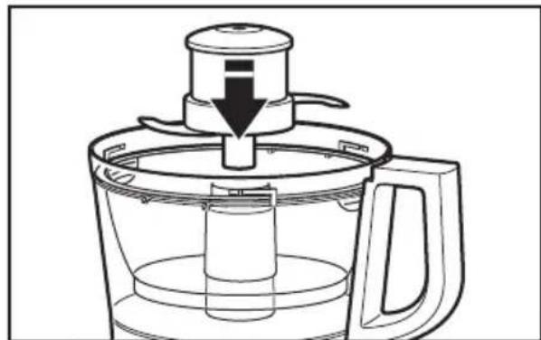 KITCHENAID KFP0933OB - Installing the mini-bowl and mini-blade - 2