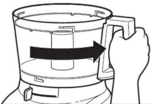 KITCHENAID KFP0933OB - como sujetar el tazon de trabajo - 2