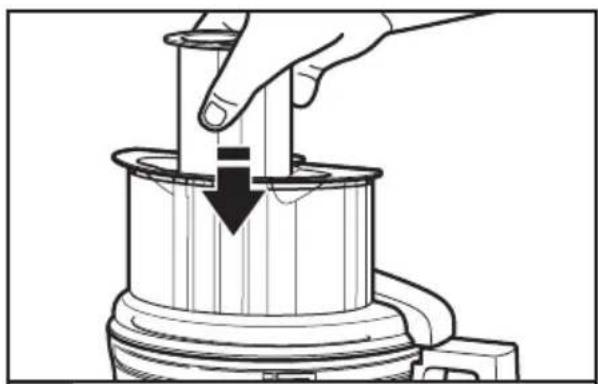 KITCHENAID KFP0933OB - Using the 3-in-1 feed tube - 2