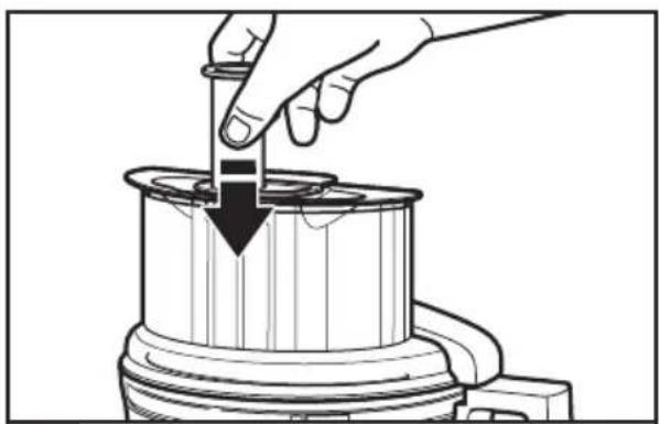 KITCHENAID KFP0933OB - Using the 3-in-1 feed tube - 4