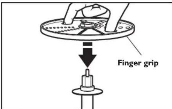 KITCHENAID KFP0933OB - Installing the reversible shredding disc or french fry disc - 1