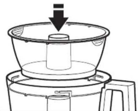 KITCHENAID KFP0933OB - Montage du mini-bol et de la mini-lame - 1