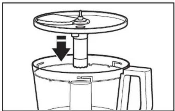 KITCHENAID KFP0933OB - Installing the adjustable slicing disc - 1