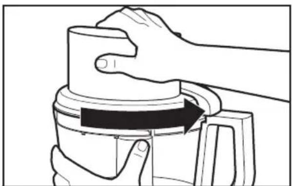 KITCHENAID KFP0933OB - Attaching the work bowl cover - 1