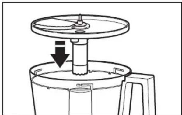 KITCHENAID KFP0933OB - Assemblage du disque à trancher régliable - 1
