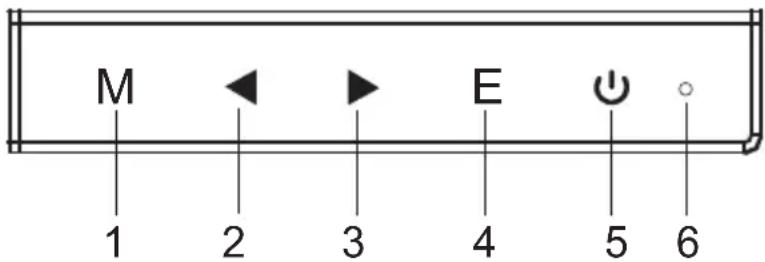 MSI Optix MAG341CQ - Diagramme schématique des touches - 1