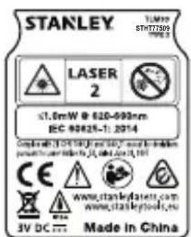 STANLEY TLM99 - WAARSCHUWING: - 1