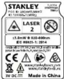 STANLEY TLM99 - WARNING: - 3