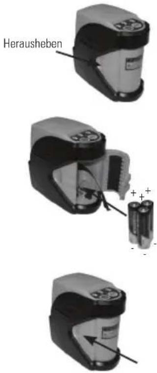STANLEY CLLi - Einlegen / Entfernen der Batterien - 1