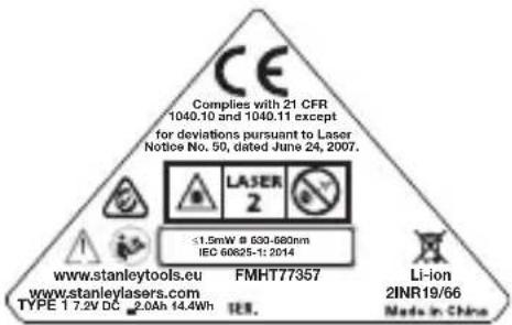 STANLEY FatMax FMHT77356 - VERIFICAREA PRECIZIEI 90° ÎNTRE FASCICULELE VERTICALE (FIG. H) - 1