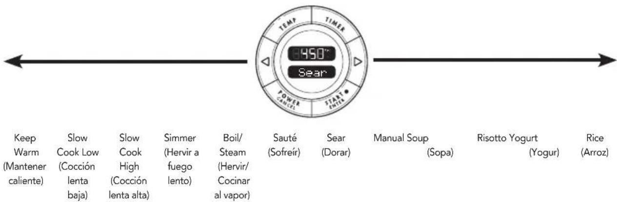 KITCHENAID KMC4244SS - GUIA DE MODOS DE COCCION - 2