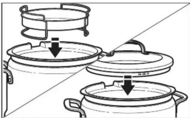 KITCHENAID KMC4244SS - STEAMING WITH THE STEAM BASKET - 2
