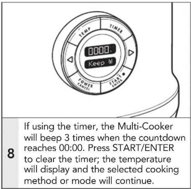 KITCHENAID KMC4244SS - USING THE MULTI-COOKER - 2