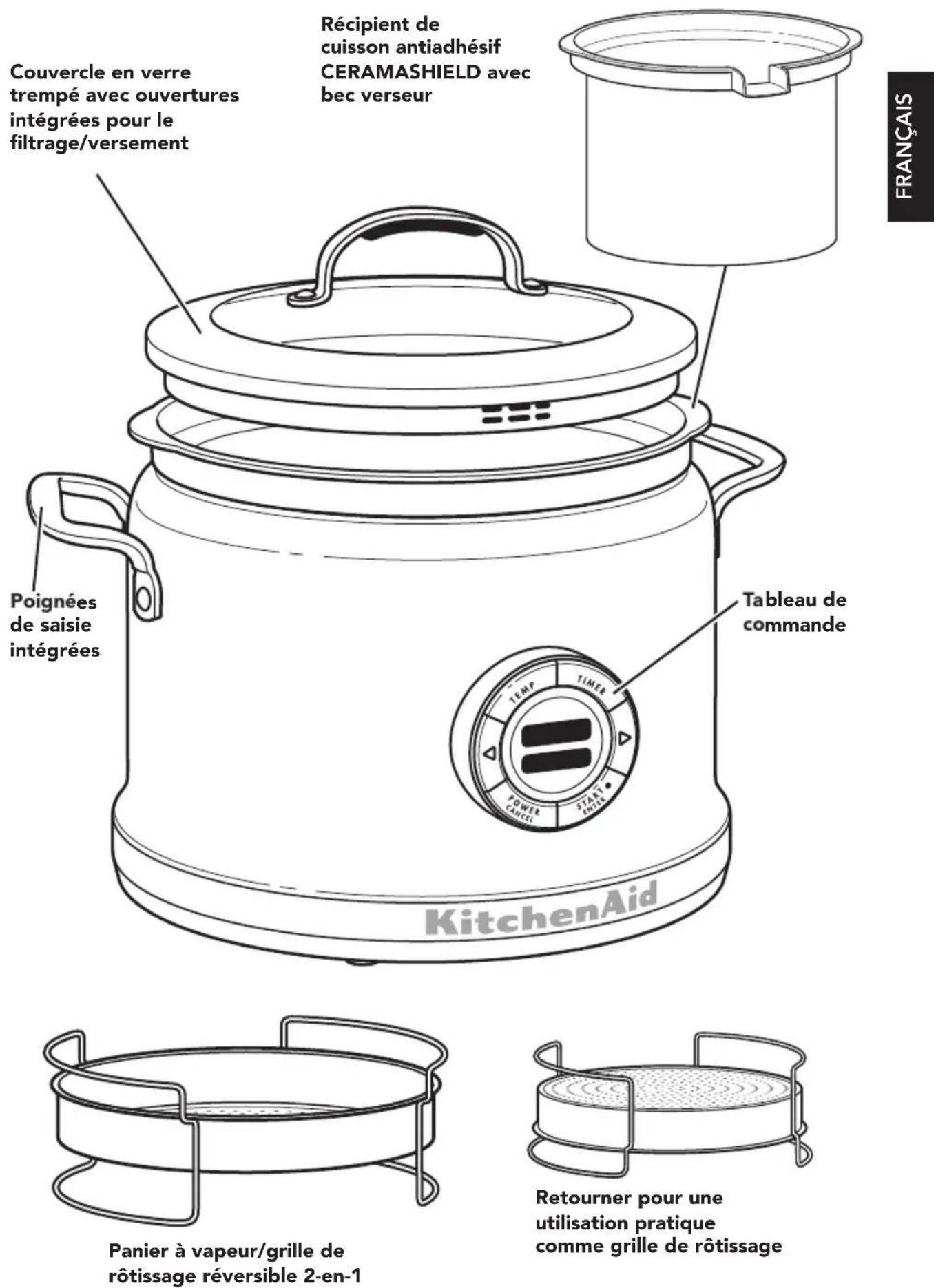 KITCHENAID KMC4244SS - Outside the United States and Puerto Rico: - 1