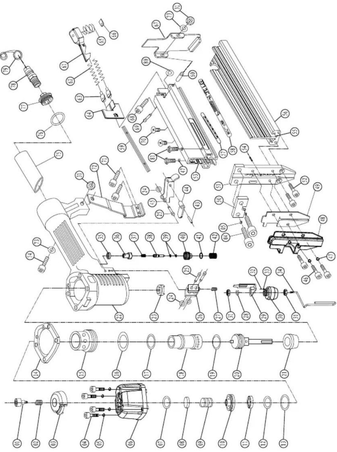 Ferm ATM1051 - Exploded view - 1