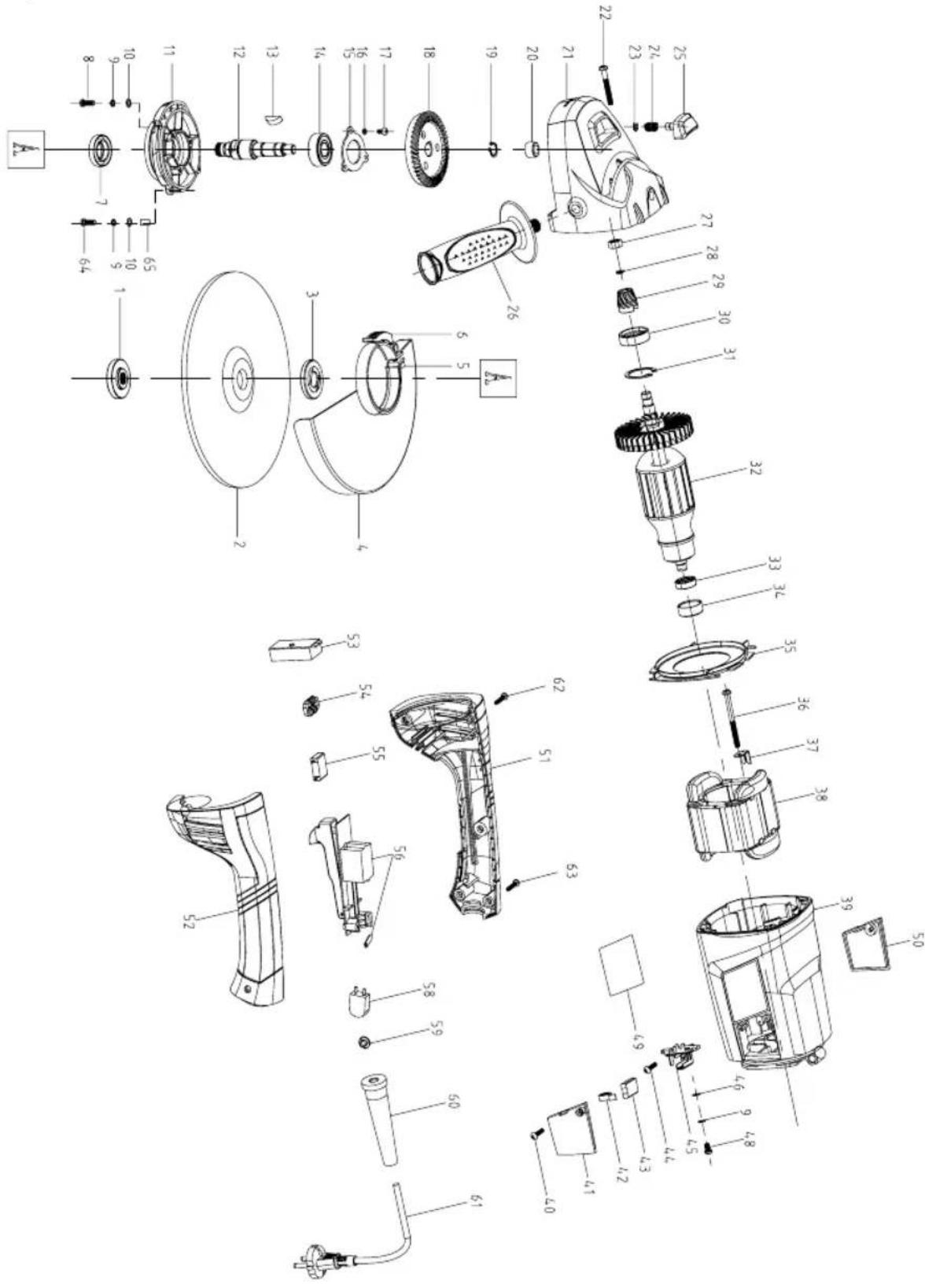 Ferm AGM1088 - Spare parts list - 1
