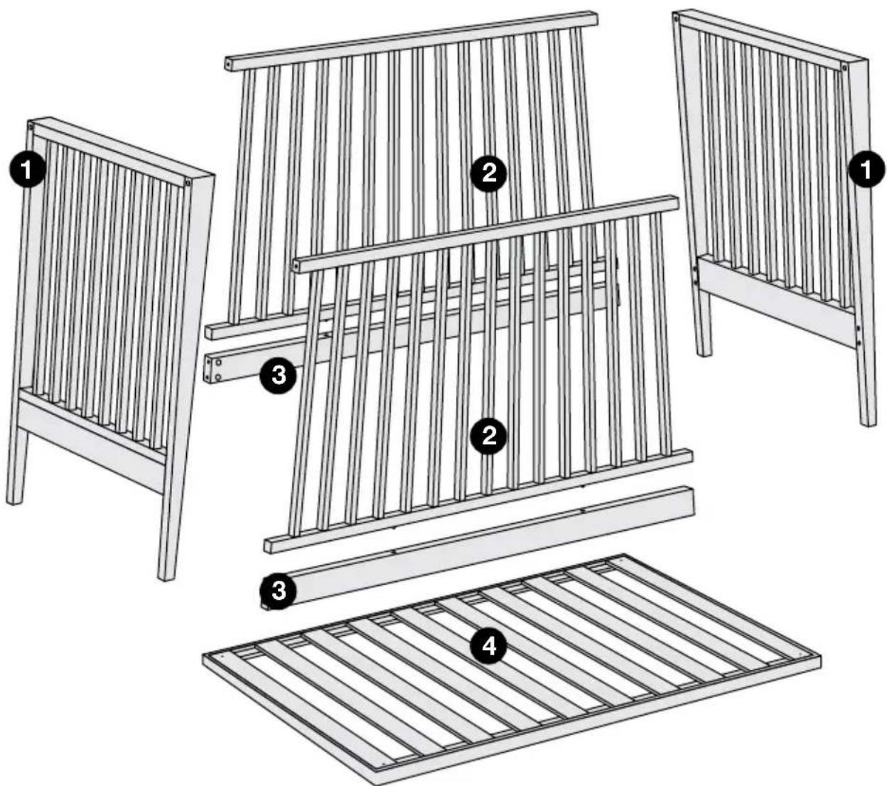 Linea Lettino - Parts list - 1