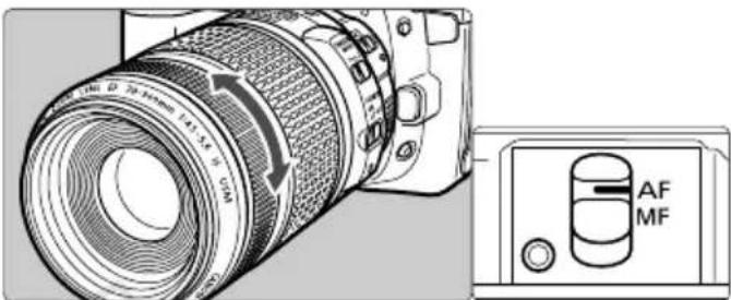 CANON EF 70300mm f45.6 IS USM - Sélection du mode de mise au point - 1
