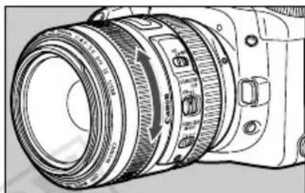 CANON EF 70300mm f4.55.6 DO IS USM - Sélection du mode demise au point - 1