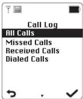 PEAQ PDP170 - Call Log - 1
