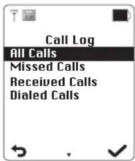PEAQ PDP170 - Call log - 1