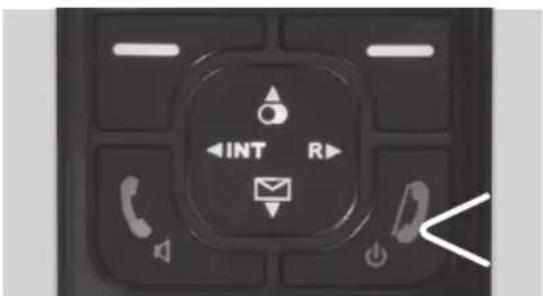 PEAQ PDP170 - SWITCH ON/OFF THE HANDSET - 1